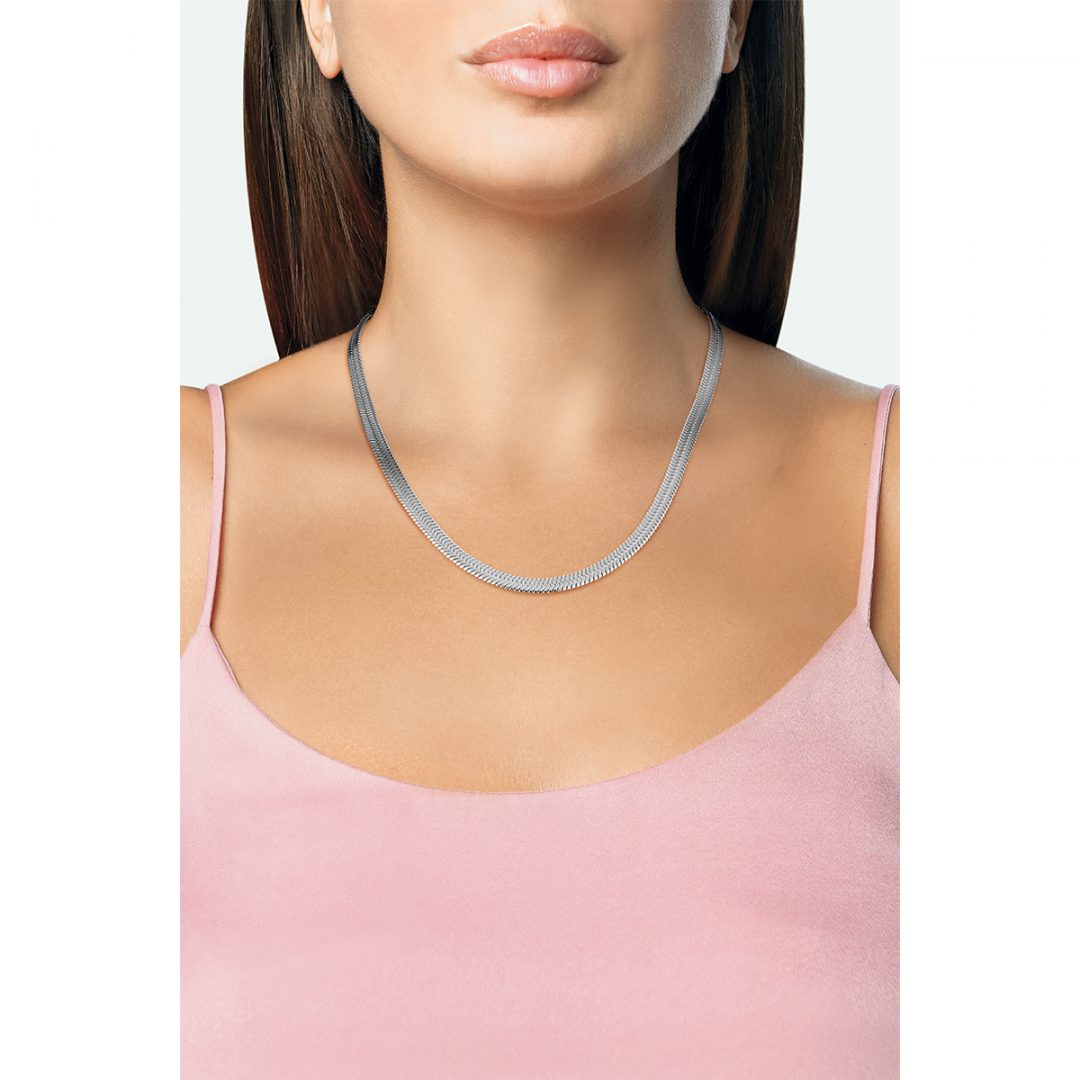SILKY flat link necklace - Image 2