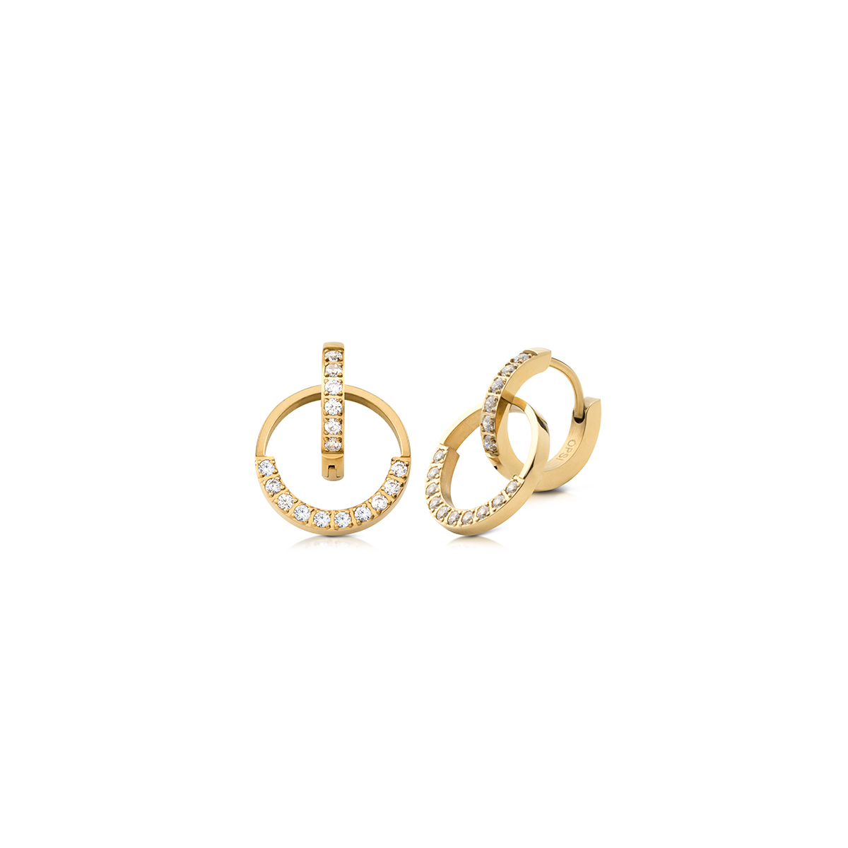 Orecchini A Cerchio Bohemien Con Strass, Perle E Occhio Evil Eye - Color Oro, Vintage, Per Donna