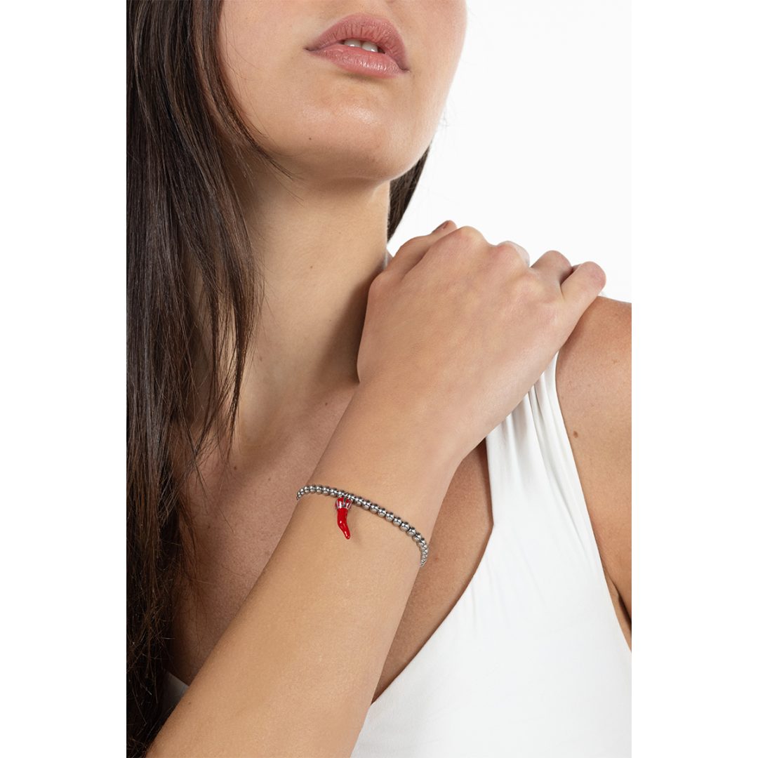 LUCKY CHARMS bracciale con pendente corno - immagine 2