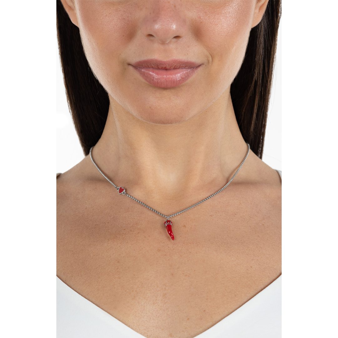 LUCKY CHARMS enamel horn pendant necklace - Image 2