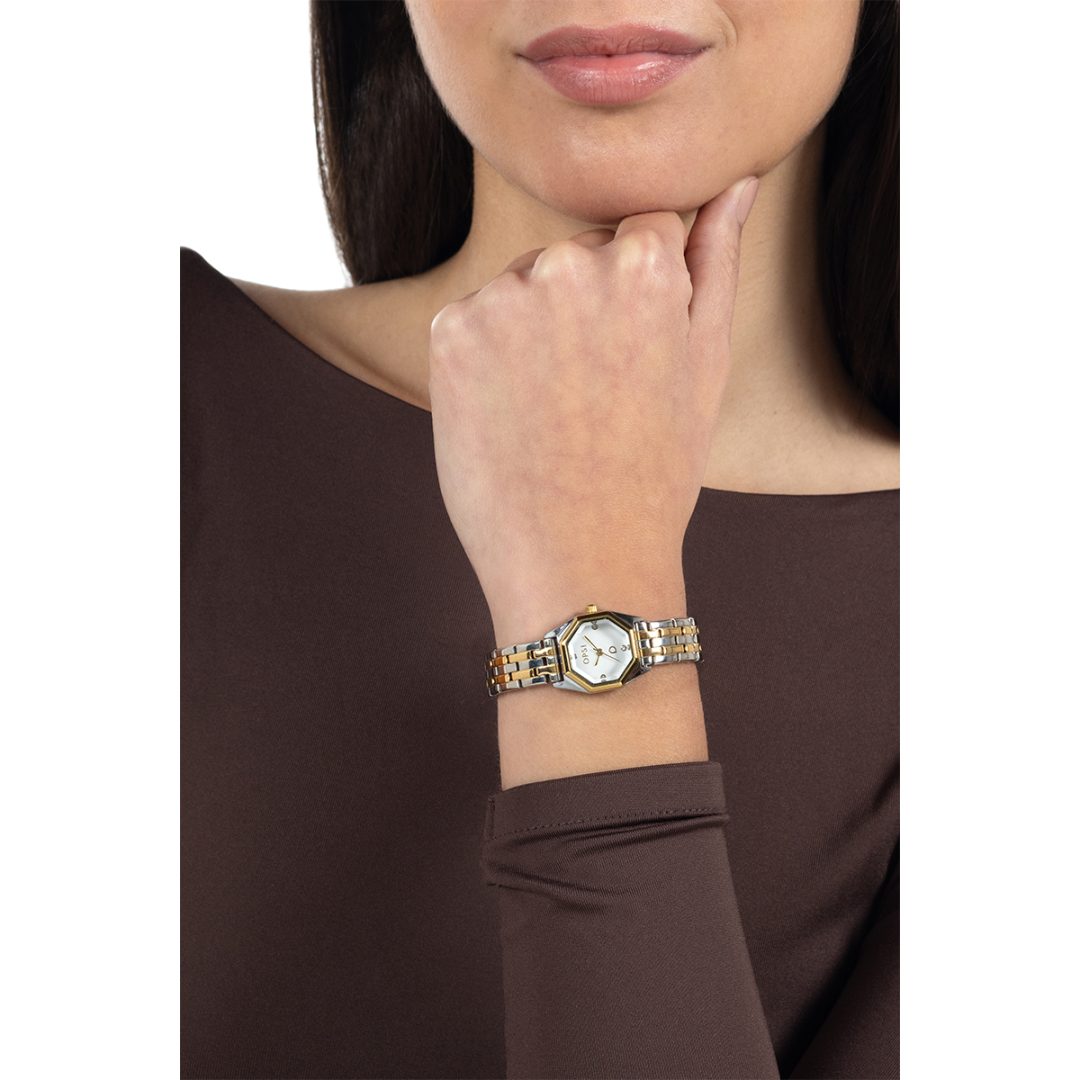 OCTAGON orologio con cassa e bracciale in metallo - immagine 2