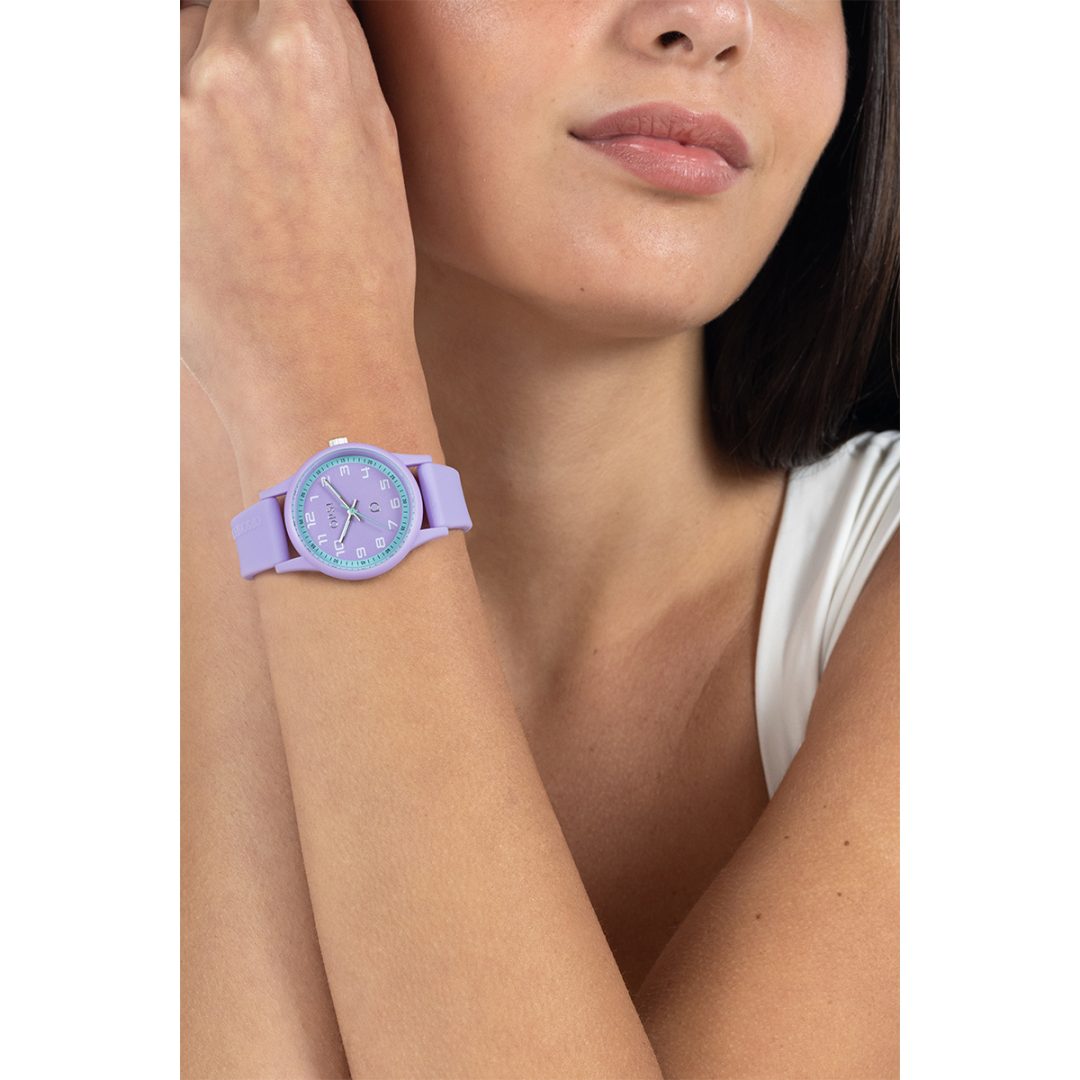 SILICON SPORT watch with plastic case and colored silicone strap - Image 2