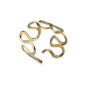 AURA bracciale rigido bangle ondulato