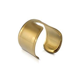 AURA rigid bangle bracelet with mirror finish