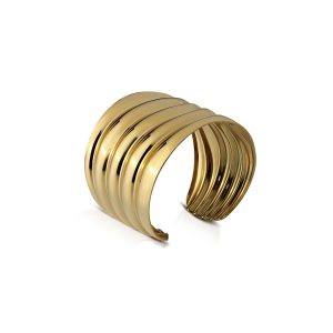AURA bracciale rigido bangle finitura specchiata