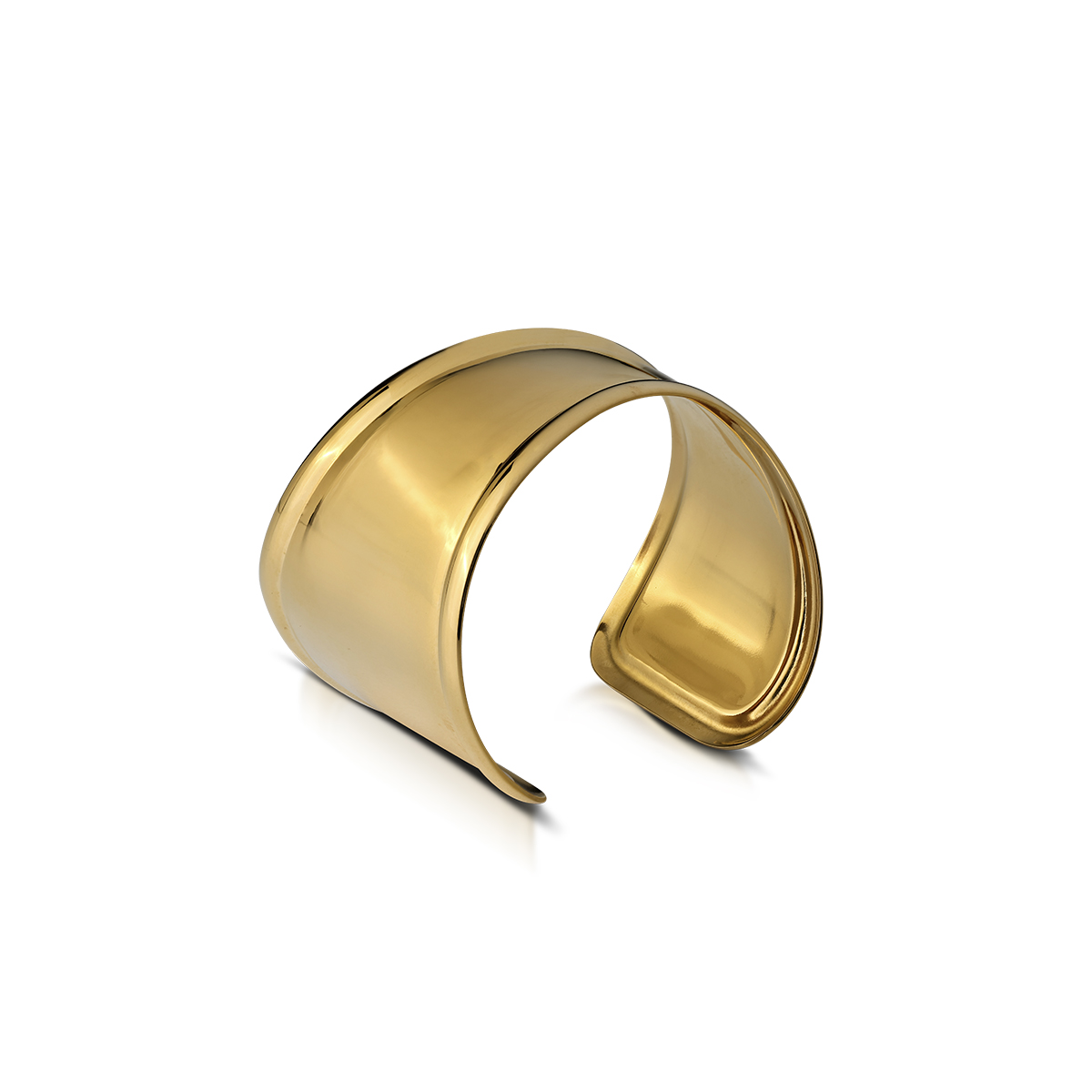 AURA bracciale rigido bangle finitura specchiata