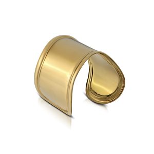 AURA rigid bangle bracelet with mirror finish