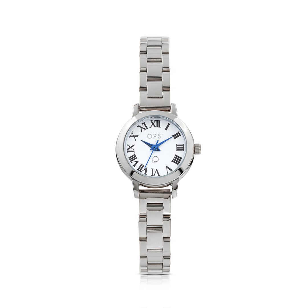 CLASSIC ROMAN watch with metal case and metal bracelet - Image 3