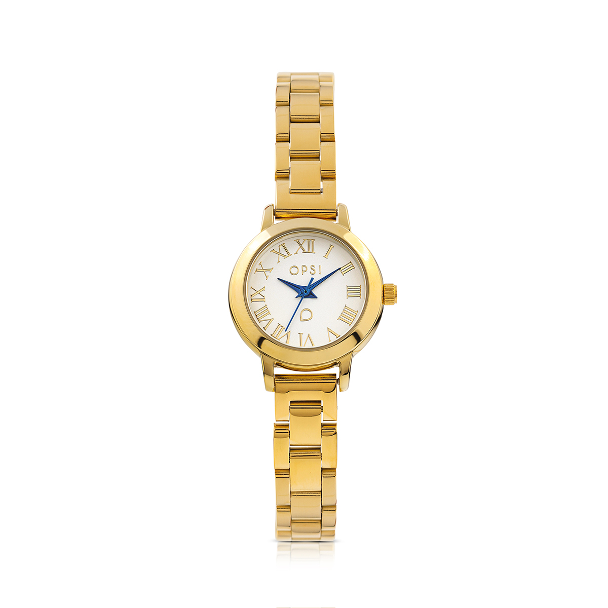 CLASSIC ROMAN watch with metal case and metal bracelet
