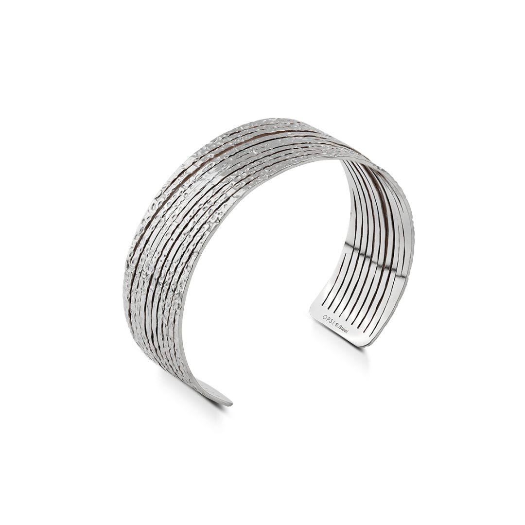 AURA hammered rigid bracelet - Image 3