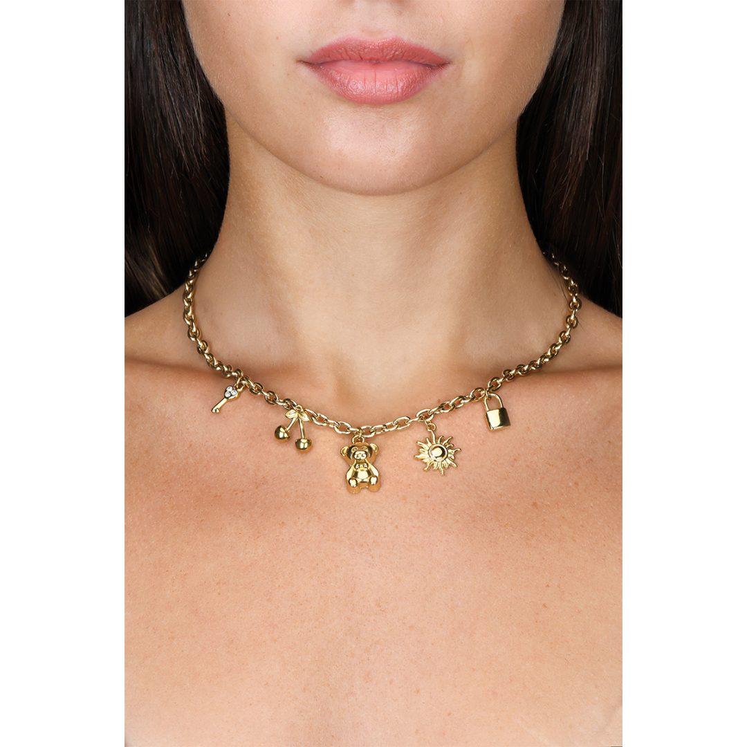 MY SIMBOLS collana cinque charms orsetto - immagine 2