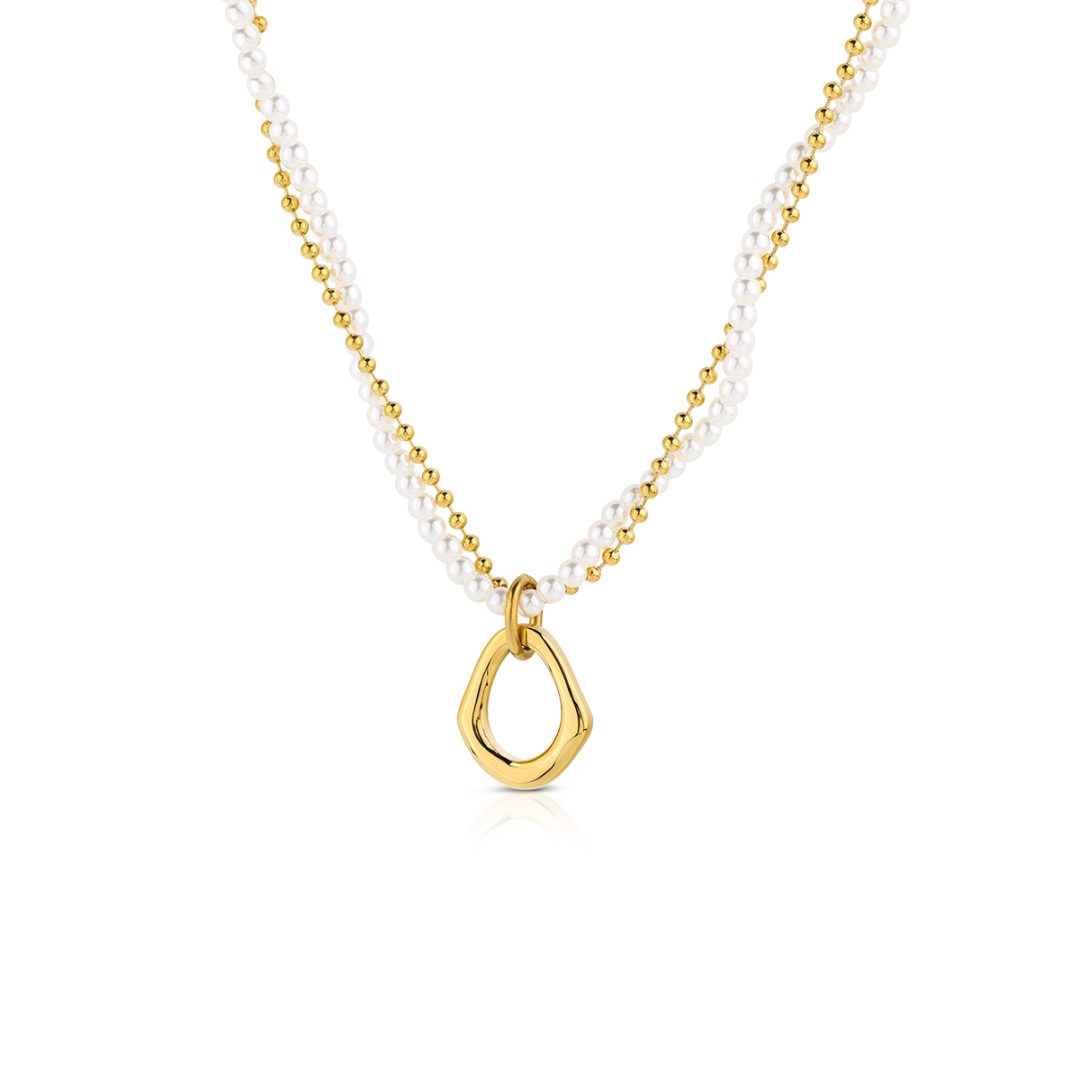 PURE PEARL collana perle bianche con pendente