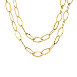 LINK collana catena link ovale 85+5 cm