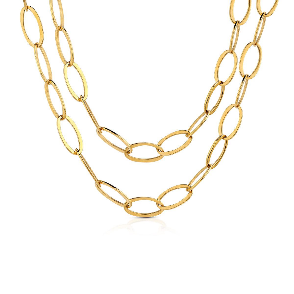 LINK Oval chain necklace (85 + 5 cm)