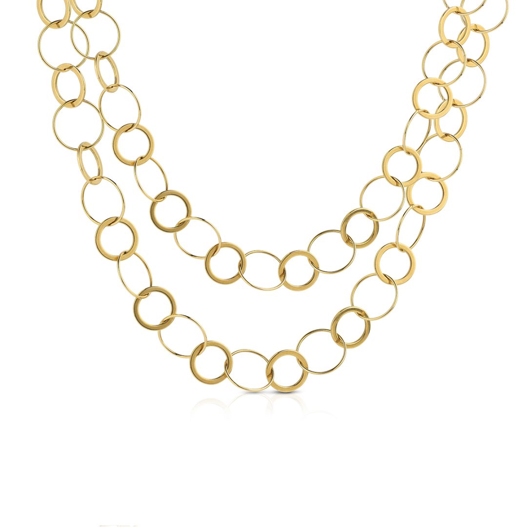 LINK collana catena link cerchio 85+5 cm