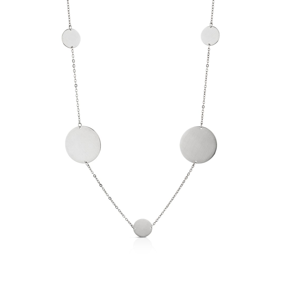 ROUND collana catena con cerchi 50+5 cm - immagine 3