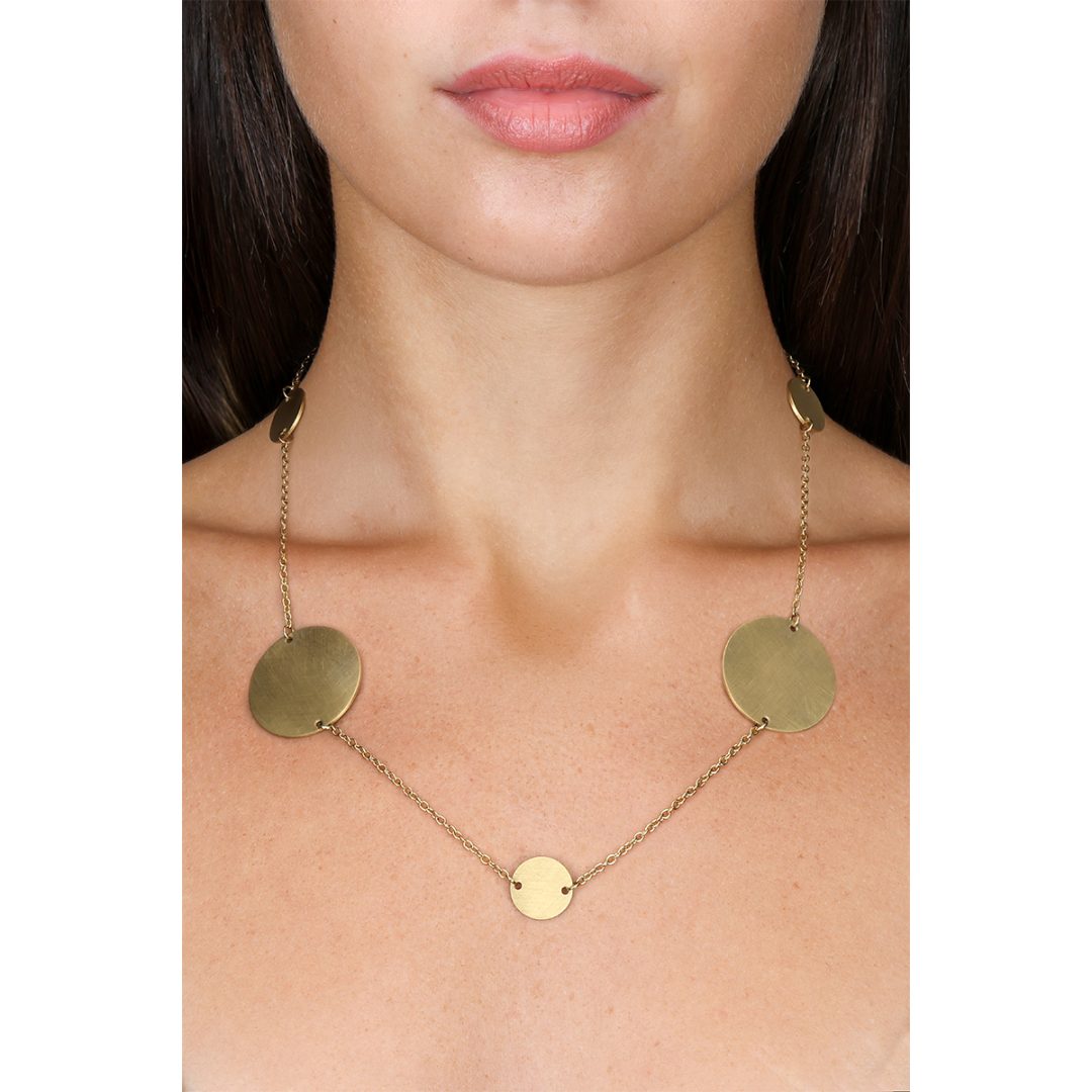 ROUND collana catena con cerchi 50+5 cm - immagine 2