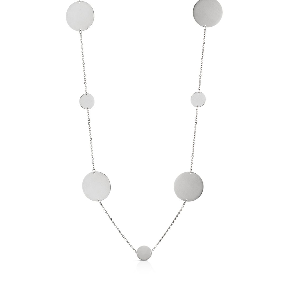 ROUND collana catena con cerchi 101+5 cm - immagine 3