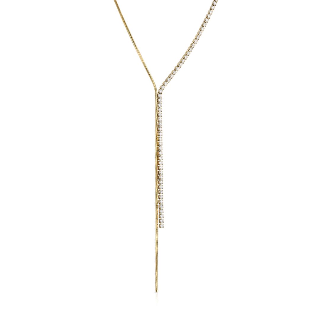 MULTILINE collana tennis e catena schiava