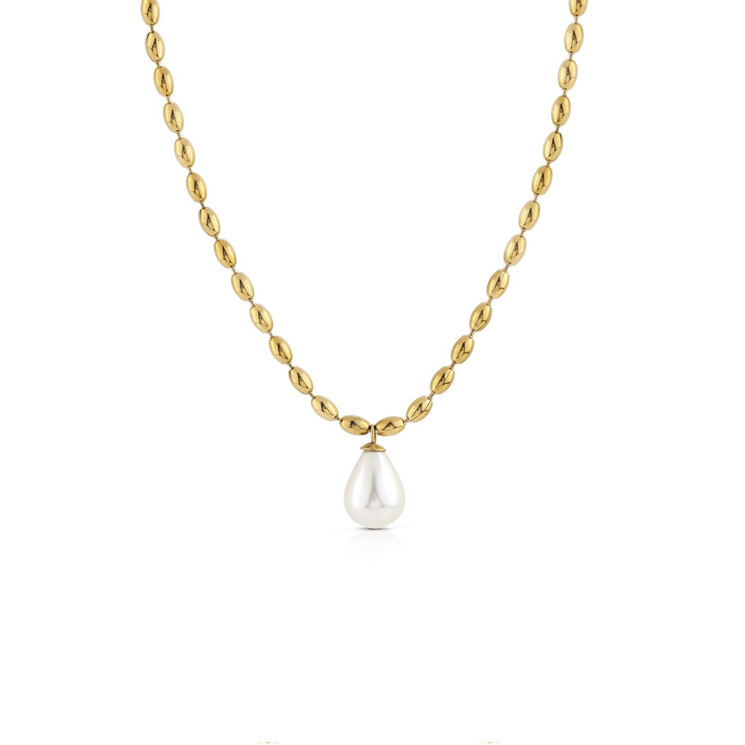 PURE PEARL collana catena con pendente perla