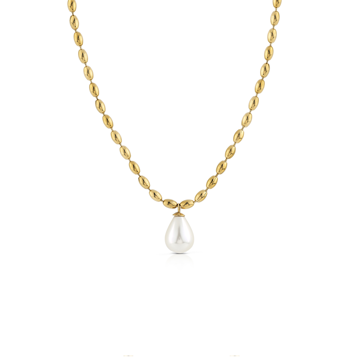 PURE PEARL collana catena con pendente perla