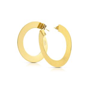 BOLD flat hoop earrings 4.5 cm