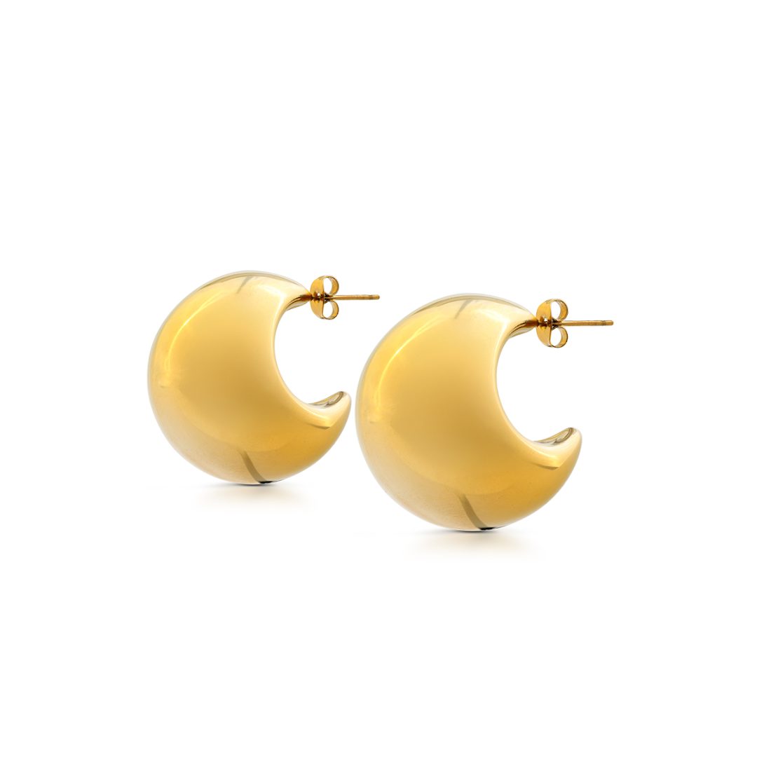 BOLD half-moon stud earrings
