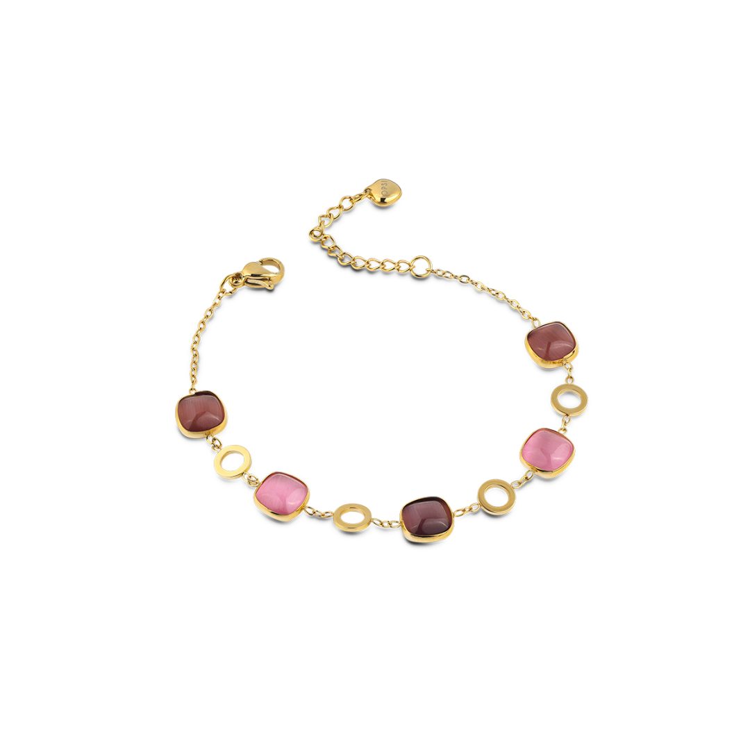 MOSAIC chain bracelet with colored stones - Image 3